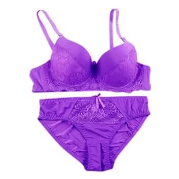 

32 34 36 38 ABC Cup For Female Lace Embroidery Bra Set Women Plus Size Push Up Underwear Set Bra And Panty Set