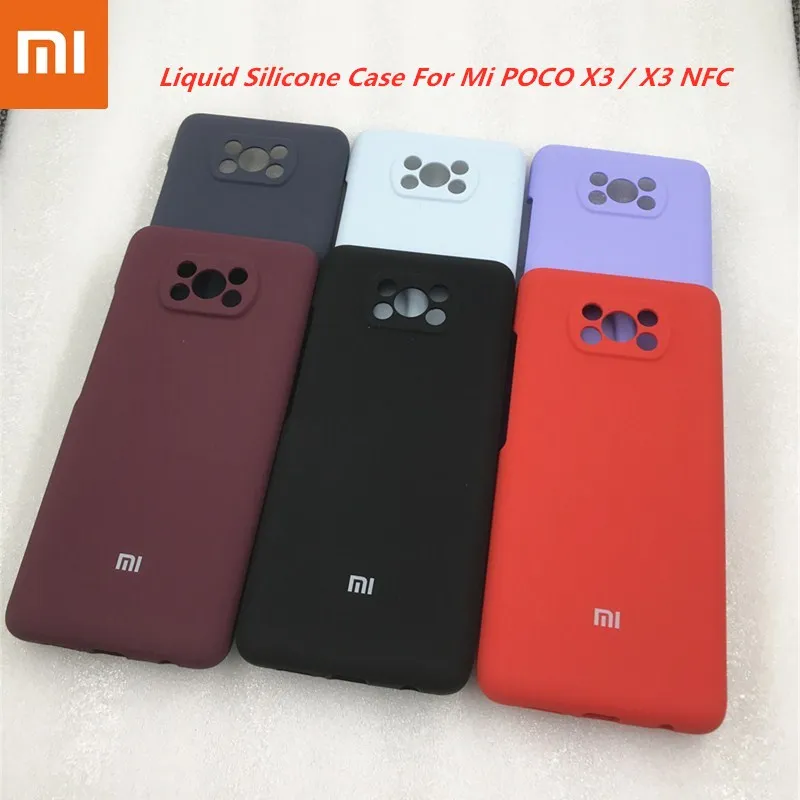 Original Xiaomi Mi Poco X3 NFC Silky Soft Touch Liquid Silicone Back