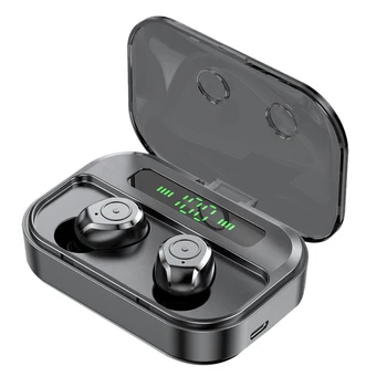 

Wireless Headphones Earphones Bluetooth 5.0 TWS Stereo Earbuds Bass Headset with 1500 MAh Charging Case