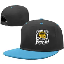 Хип-хоп бейсболки Регулируемая шапка школьный автобус это как я катать мальчик-девочка, королевский синий, один размер