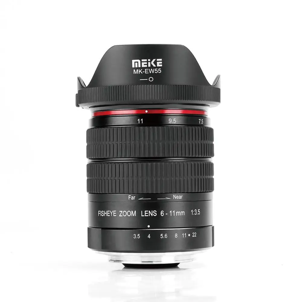 Meike 6 11 мм ультра широкий F3.5 зум Рыбий глаз объектив для всех Canon EOS EF крепление DSLR