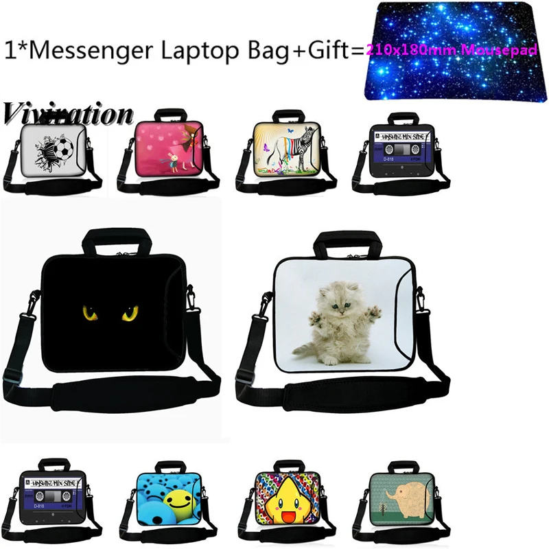

Fashion Laptop Notebook Tablet Bag Case 10.2 10 12 14 17 17.3 116 13.3 Briefcase Handbag For Macbook Air Pro 13 15 Case+Mousepad