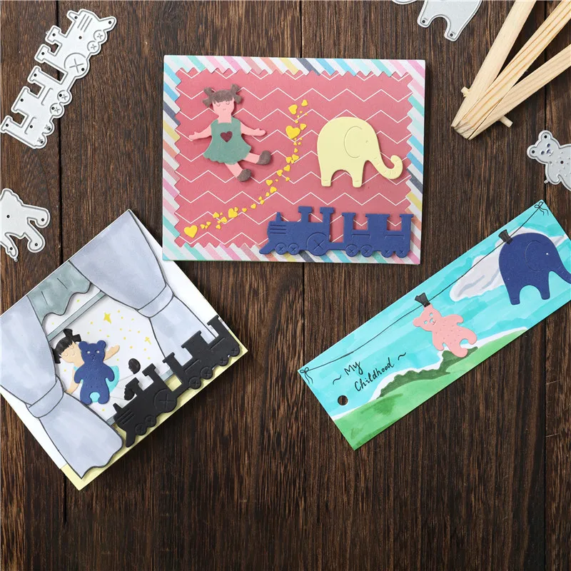 

Eastshape Baby Born Metal Cutting Dies Girl Elephant for Craft Die Scrapbooking Embossing Stencil DIY Die Cut Card Decoration