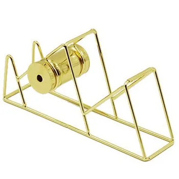 

Desktop Tape Dispenser, Wire Metal, Beautiful Desk Accessory Classically Designed for the Office or Home (Gold L)