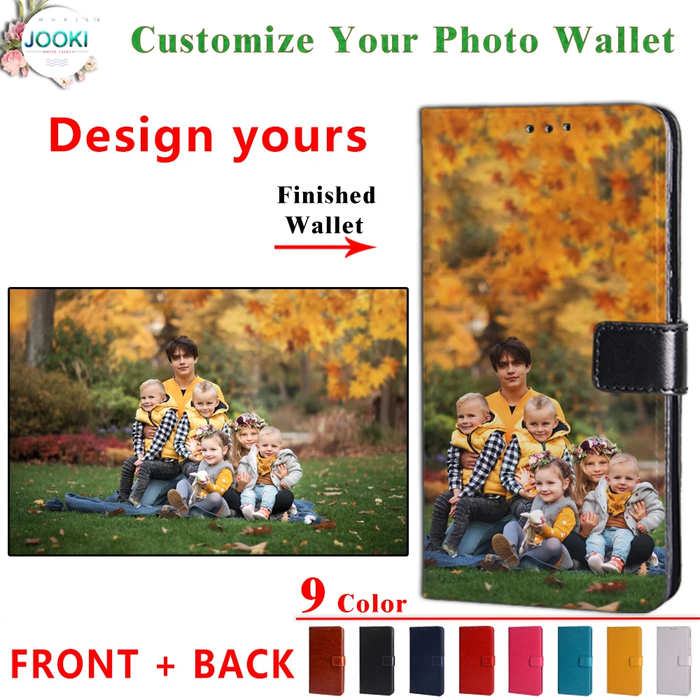 Чехол-бумажник для Cubot R15 кожаный флип-чехол с индивидуальной печатью