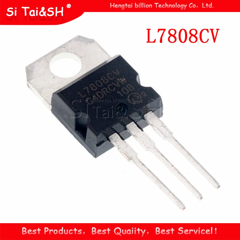 10 шт. L7808CV TO220 L7808-220 7808 LM7808 MC7808 Новый и оригинальный IC | Электронные компоненты