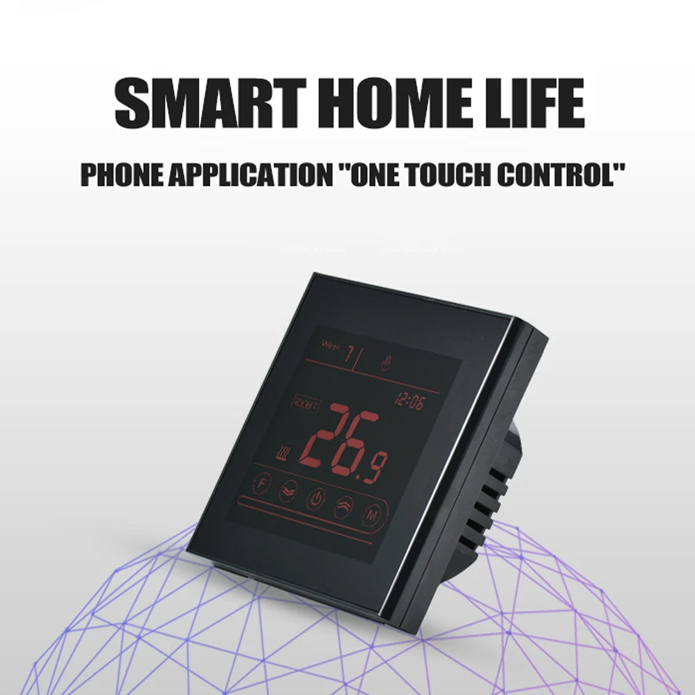 V70.03H wifi Интеллектуальный контроллер температуры ЖК-термостат для нагрева воды настенная плита с Amazon Alexa Google Home
