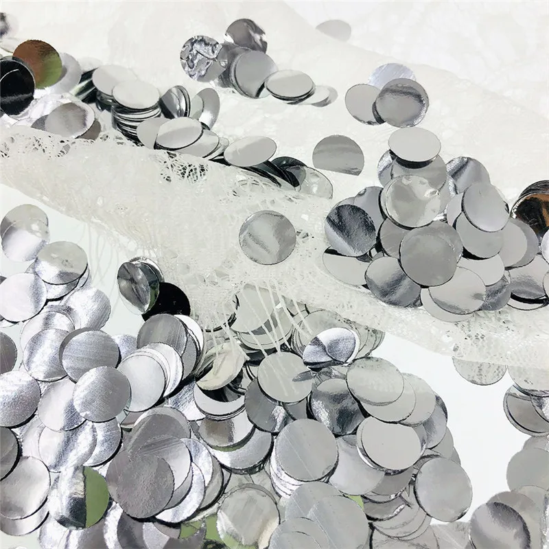 Round Glitter Table Confetti Birthday Party Wedding Decoration Sparkle MulticolorGoldSilver Paper Confetti Supplies PT56 (5)