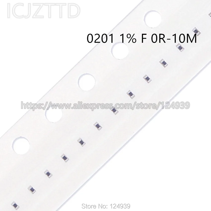 100 шт. RF0201 0201 1% 1/20 Вт SMD RES 0R 1R 1.1R 1.2R 1.3R 1.5R 1.6R 1.8R 2R 2.2R 2.4R 2.7R 3R 3.3R 3.6R 3.9R 4.3R 4.7R 5.1R 5.6R |