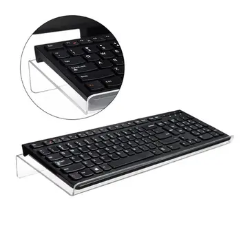 

Acrylic Computer Keyboard Holder Clear Tilted Keypad Stand for Office Home