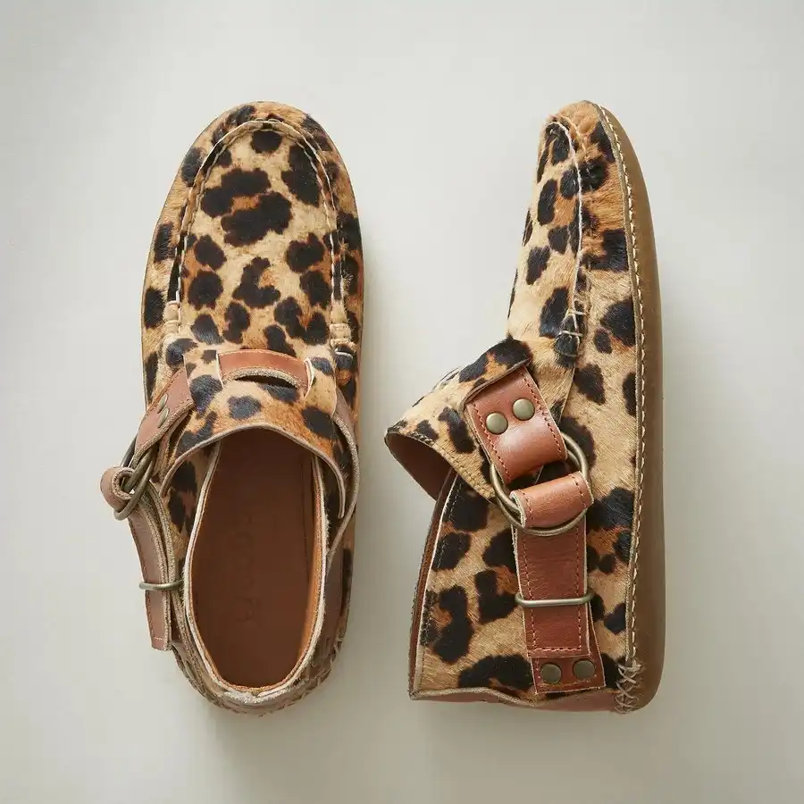 comfy leopard flats