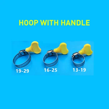 

10 Pieces / Batch13-19 Mm / 16-25 Mm / 19-29 Mm Type Hose Grip Handle, Plastic + Metal Hose Clamp Ring Clamp