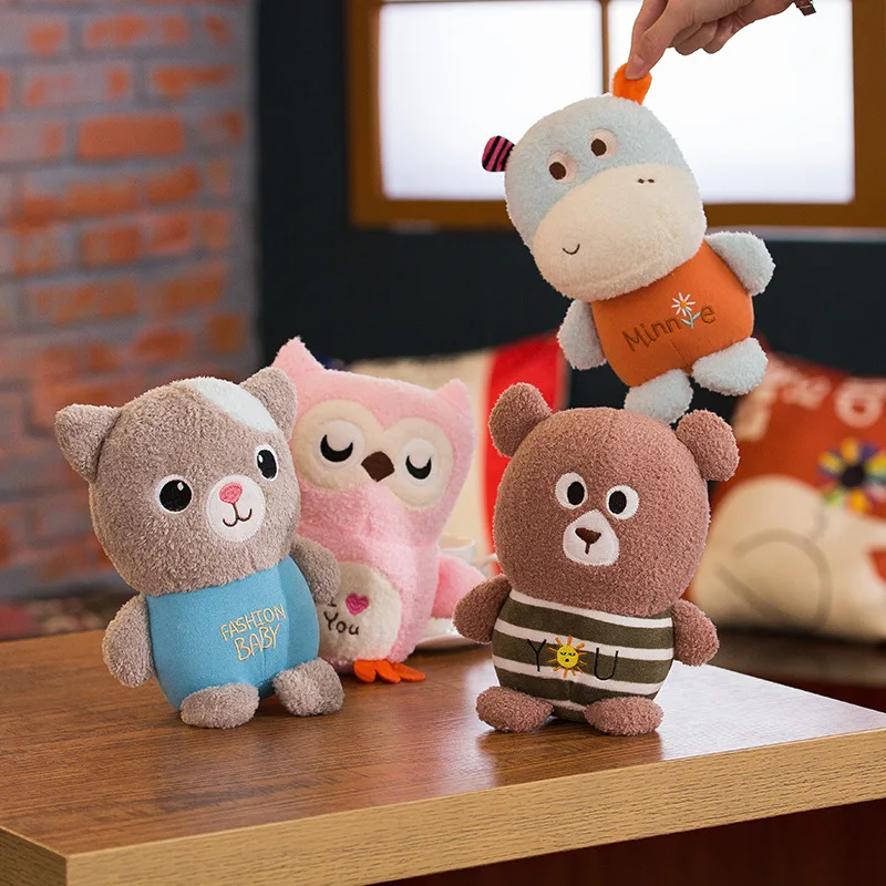 

Customizable Crane Machines Doll Plush Toys Owl Hippo Cat Bear Multi--Doll