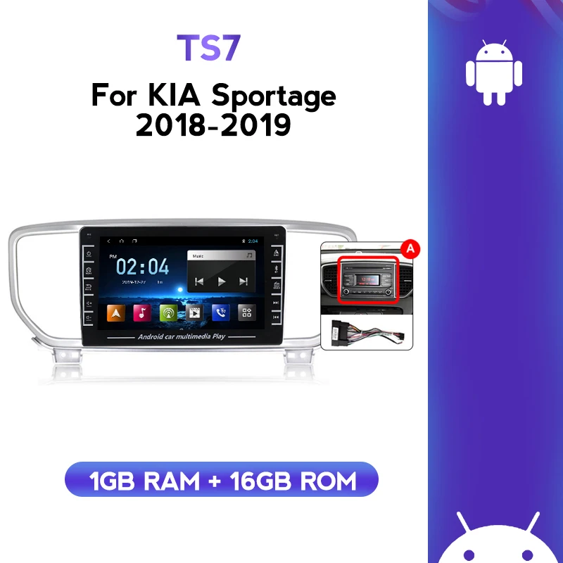 Автомобильный Android мультимедийный монитор для Kia Sportage 4 QL 2018 2019 WIFI 1080P GPS навигация