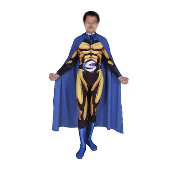 

Men Boys The Sentry Cosplay Costume Superhero Bodysuit Halloween Costume Adult Carnival Party Suit Jumpsuit Cloak