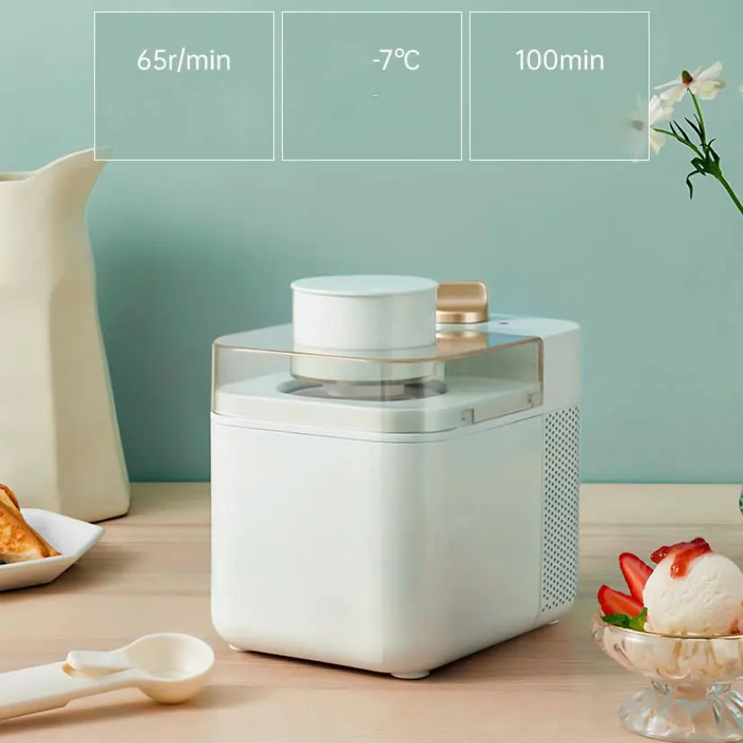 Household Full Automatic Soft Hard Ice Cream Maker Machine Intelligent