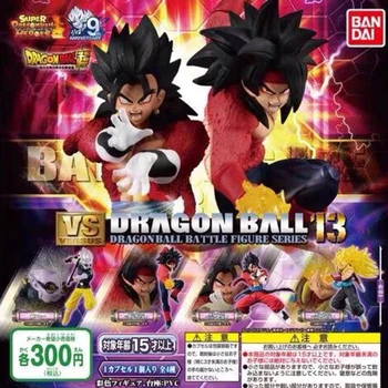 

4PCS/Set Original Bandai Gashapon HG Figure Dragon Ball VS 13 Burdock SSJ4 Vegetto Gohan Fu PVC Action Figure Model Toys