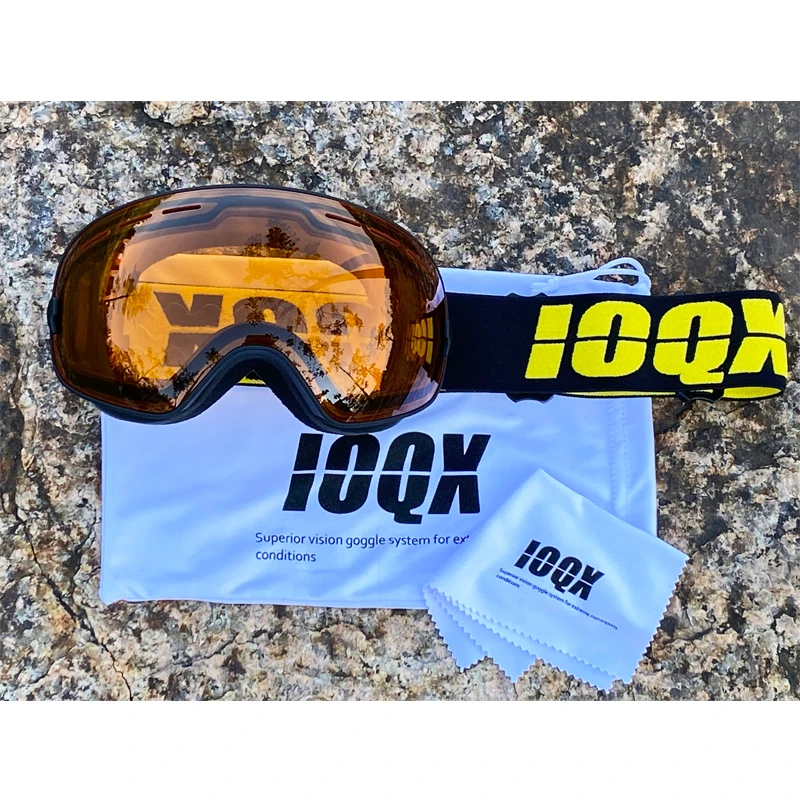 IOQX Ski Goggles Men Anti-Fog Snowboard Glasses UV400 Double Layers Skiing Mask Goggles Women Winter Outdoor Snow Sunglasses 6