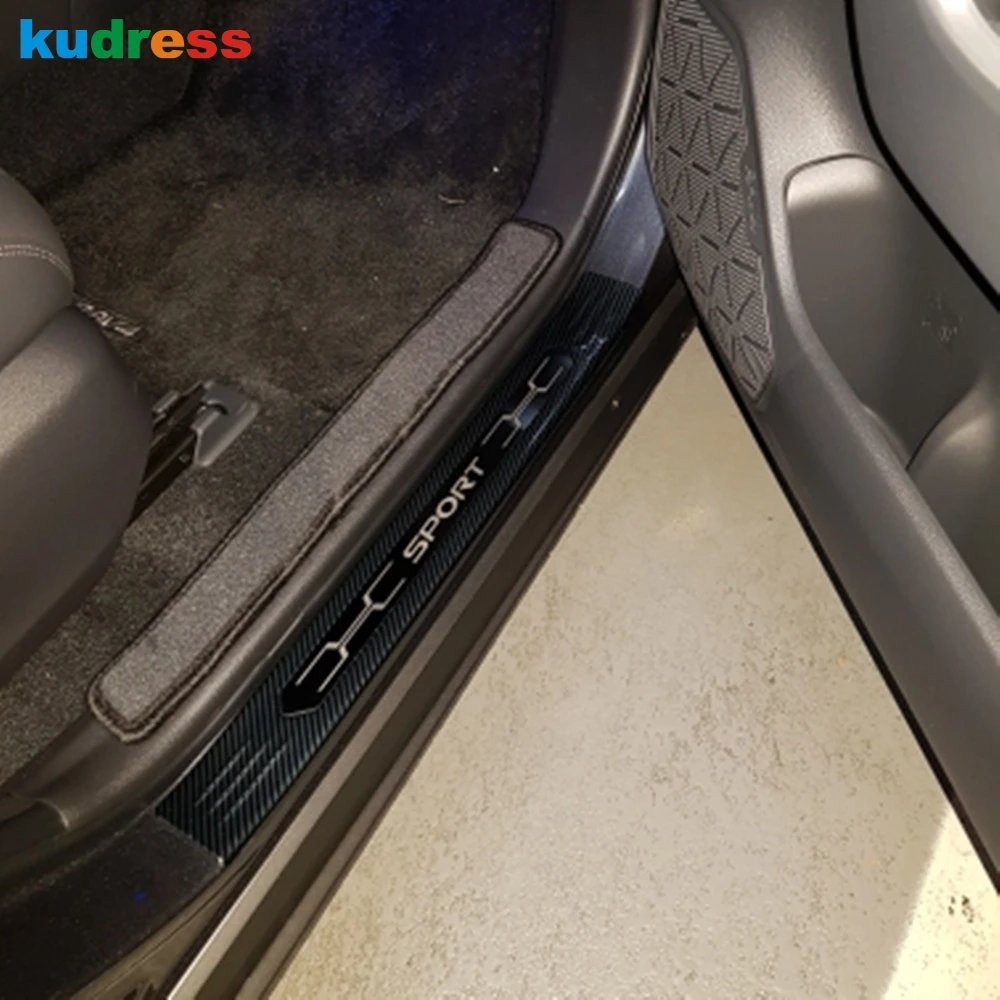 door sill scuff plate cover trim for toyota rav4 rav 4 2019 2020 2021 stainless welcome guard pedal protective rav4 car styling chromium styling aliexpress