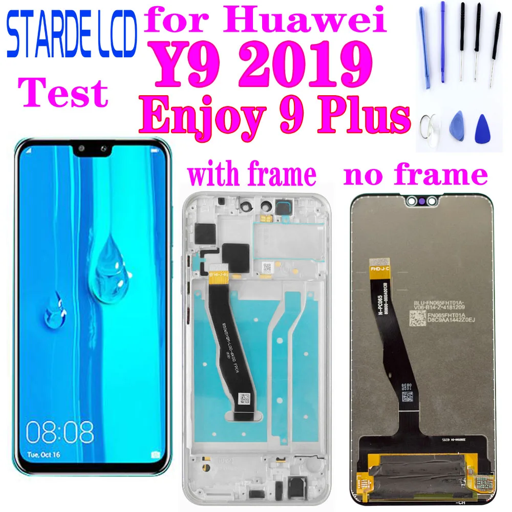 6 5 &quotдля Huawei Y9 2019/ Enjoy 9 Plus ЖК дисплей сенсорный экран дигитайзер сборка с рамкой