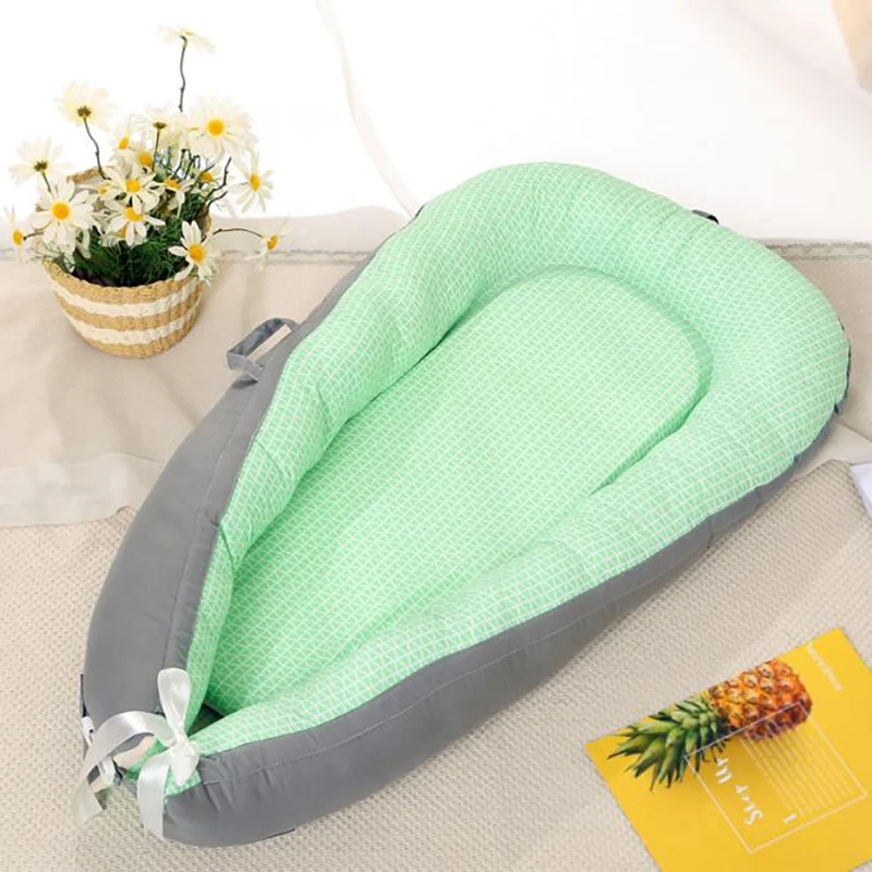 Детская кроватка для путешествий, переносная детская кроватка, бамперы для кроватей, хлопковая корзина для сна для новорожденных, матрас, защитный коврик, складной, YAN008