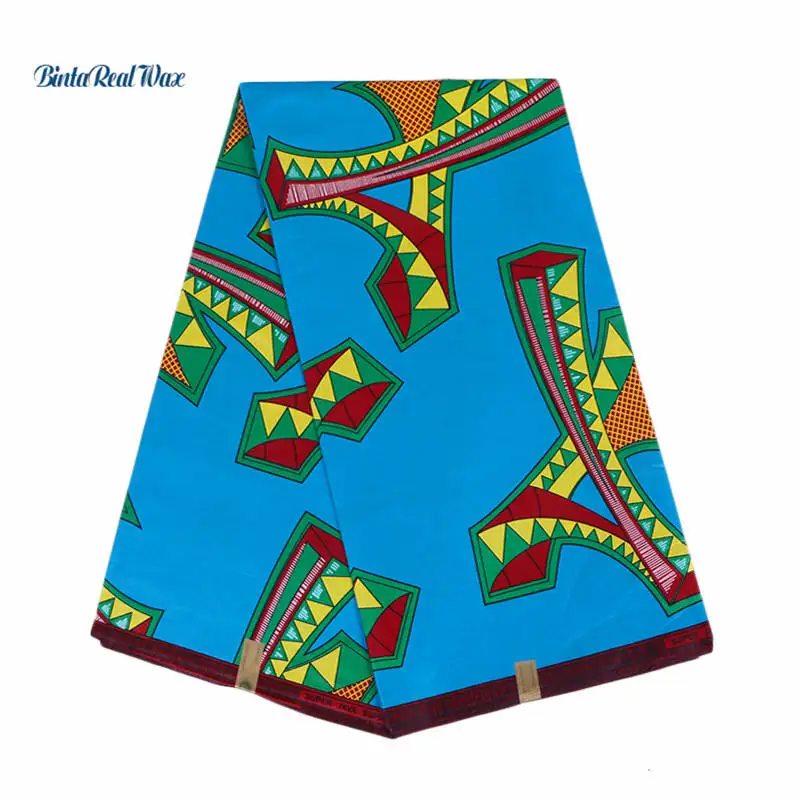 

Cheap-Fabric Batick Bazin Riche African Fabric bintareal wax Breathable African Wax Prints Fabric binta real Wax 24FS1105