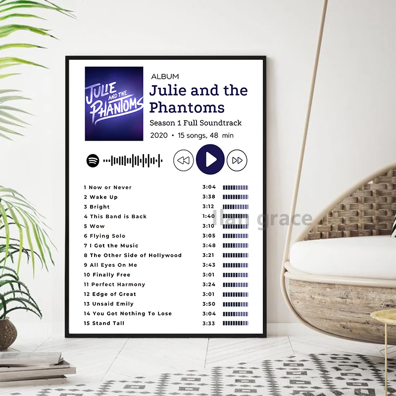 JULIE and the PHANTOMS Series Soundtrack Playlist Poster Classic