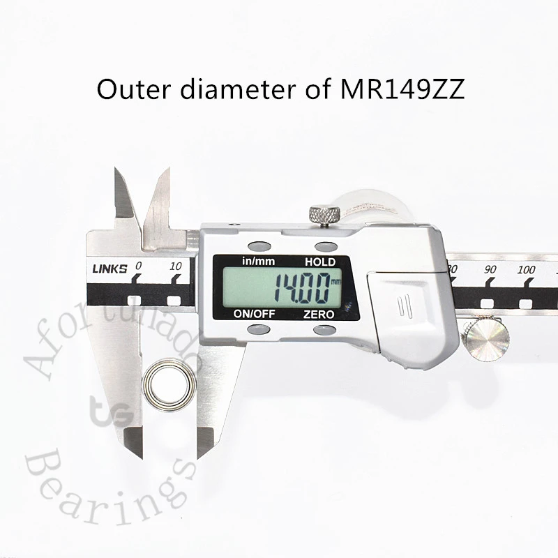 Фото Миниатюрный подшипник MR149ZZ, 10 шт., 9*14*4,5 (мм), бесплатная доставка, хромированная сталь, металл, герметичные высокоскоростные детали механического оборудования №3