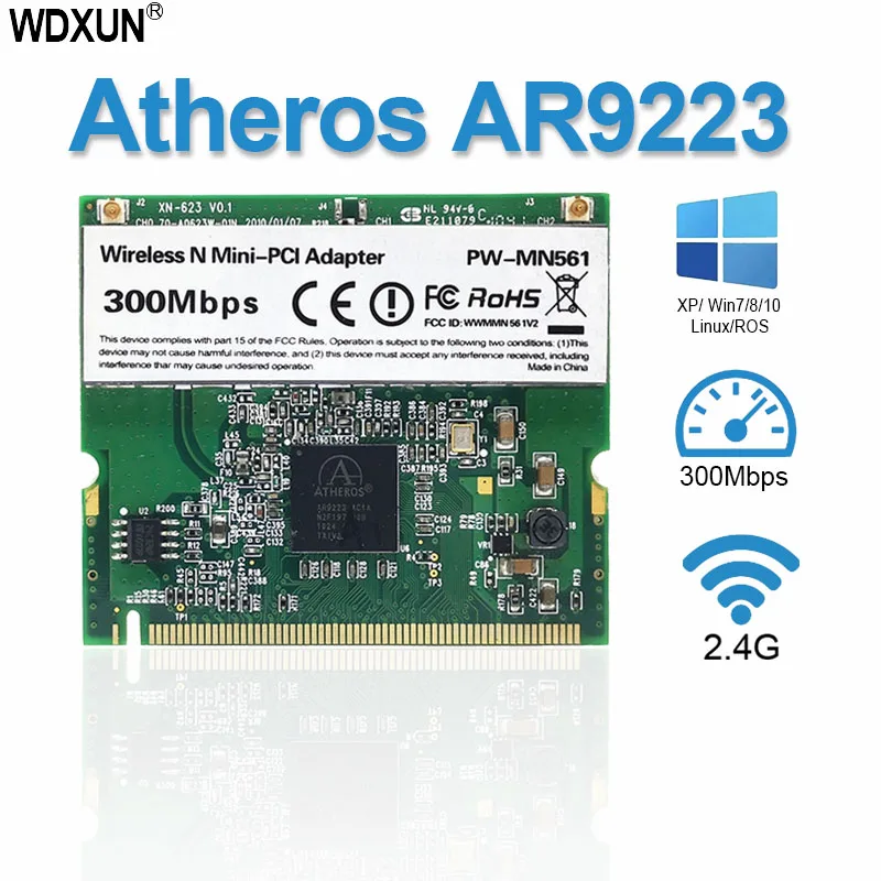 Atheros Ar9223 Mini Adattatore Wifi Pci Wireless 300Mbps Mini-Pci Wlan Card Per Acer Asus Dell Toshiba Card