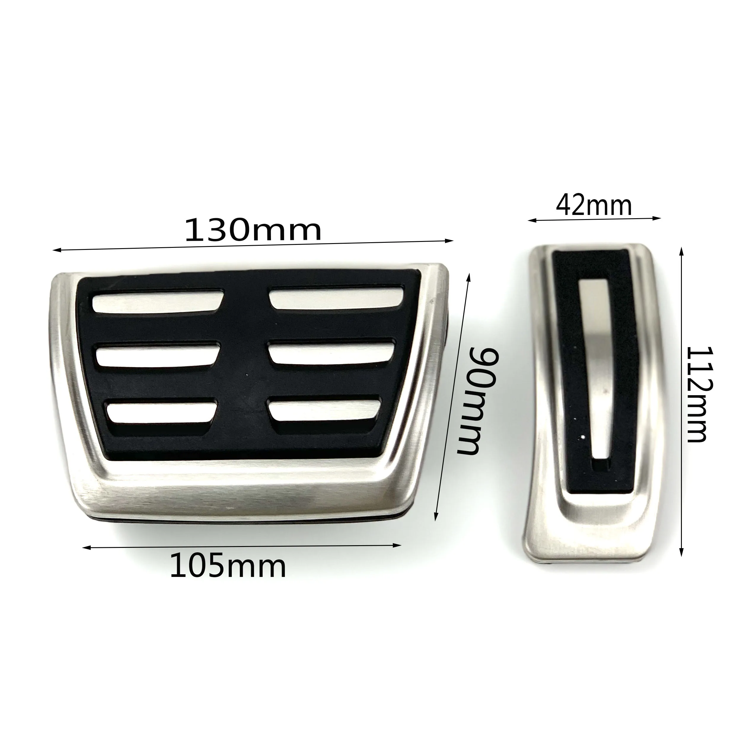 Car Pedals Pedal Cover for Audi A6 (4F) C6 S6 2008-2012 A6 S6 C8 4K-20 Car Accessories Brake Accelerator Fuel Gas Footrest Pedal Plate Cover(LHD) car accessories car pedals pedal cover