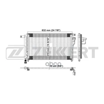 

Radiator cond. Kia Rio II 05-zekkert art. mk-3053