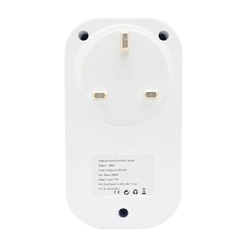 16A Wi-Fi пульт дистанционного управления, умный штекер, монитор питания, умный штекер, умная розетка WiFi, работает с Alexa Google Home IFTTT - Цвет: UK plug