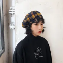 Стильный двухсторонний берет из искусственной замши для сына; детская осенне-зимняя однотонная шапка с изображением художника