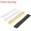 50 pcs/bag  mixed plastic welding rod, ABS/PP/PVC/PE welding rod for nozzle, tip welding, vinyl welding machine, welding rod ► Photo 1/6