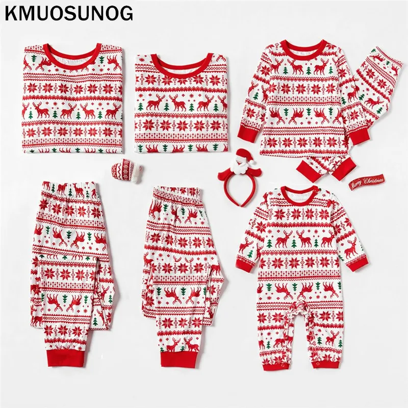  Family Matching Christmas Pajamas Set Xmas Women Man Baby Kids Hooded Sleepwear Nightwear 2019 New 