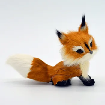 

Gifts Birthday Lovely Wedding Plush Toy Decoration Mini Squatting Soft Girls Home Simulation Fox Small Model Stuffed Animal