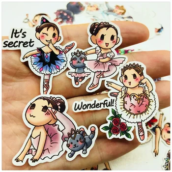 

40Pcs/Bag Vintage Ballet Girl Daily Sticker DIY Craft Scrapbooking Album Junk Journal Happy Planner Decorative Stickers