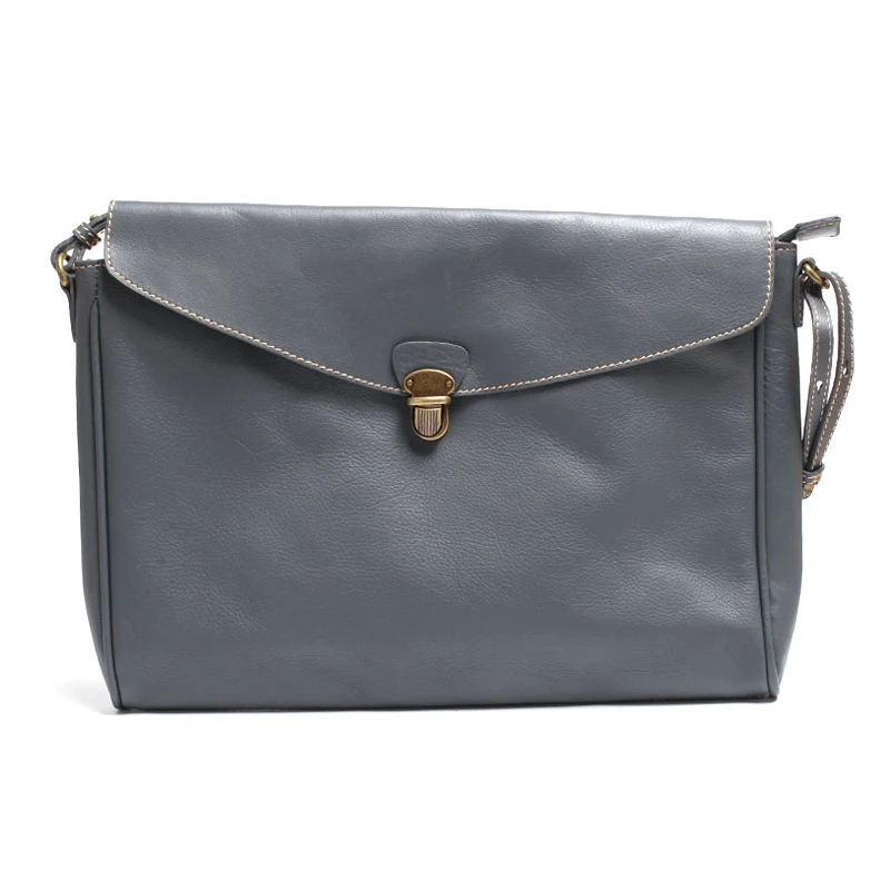 Nature Cow Leather Luxury Designer Fashion Lady Messenger Bags Quality Girls Shoulder Bag Simple Popular Satchel Purse Body Bags