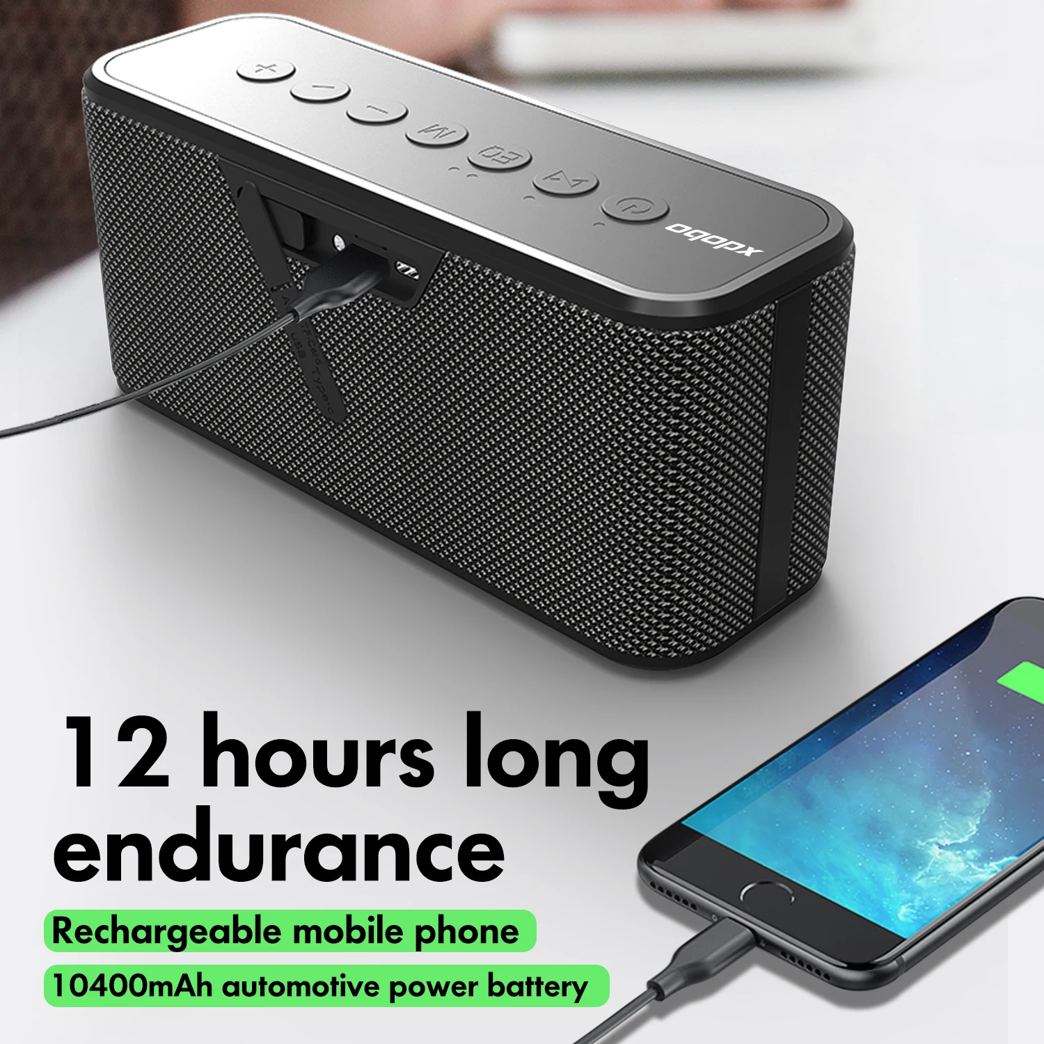 US $50.50 - 76.44 XDOBO X8 Plus 80W X8 60W Portable Wireless Bluetooth Speaker BT5.0 Power Bank TWS Subwoofer Battery 10400mAh Audio Player