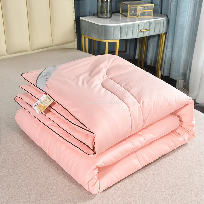 

Cool Summer Quilt Solid Color Washable Air-conditioning Quilt Thin Summer Quilt Student Summer Quilt Core