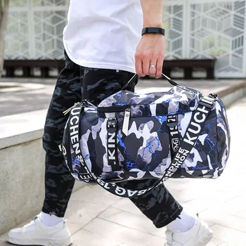 

New Style Travel Backpack Hand Large-Volume Wet And Dry Separation Gym Bag Multi-functional Shoulder Hand Yoga Bag