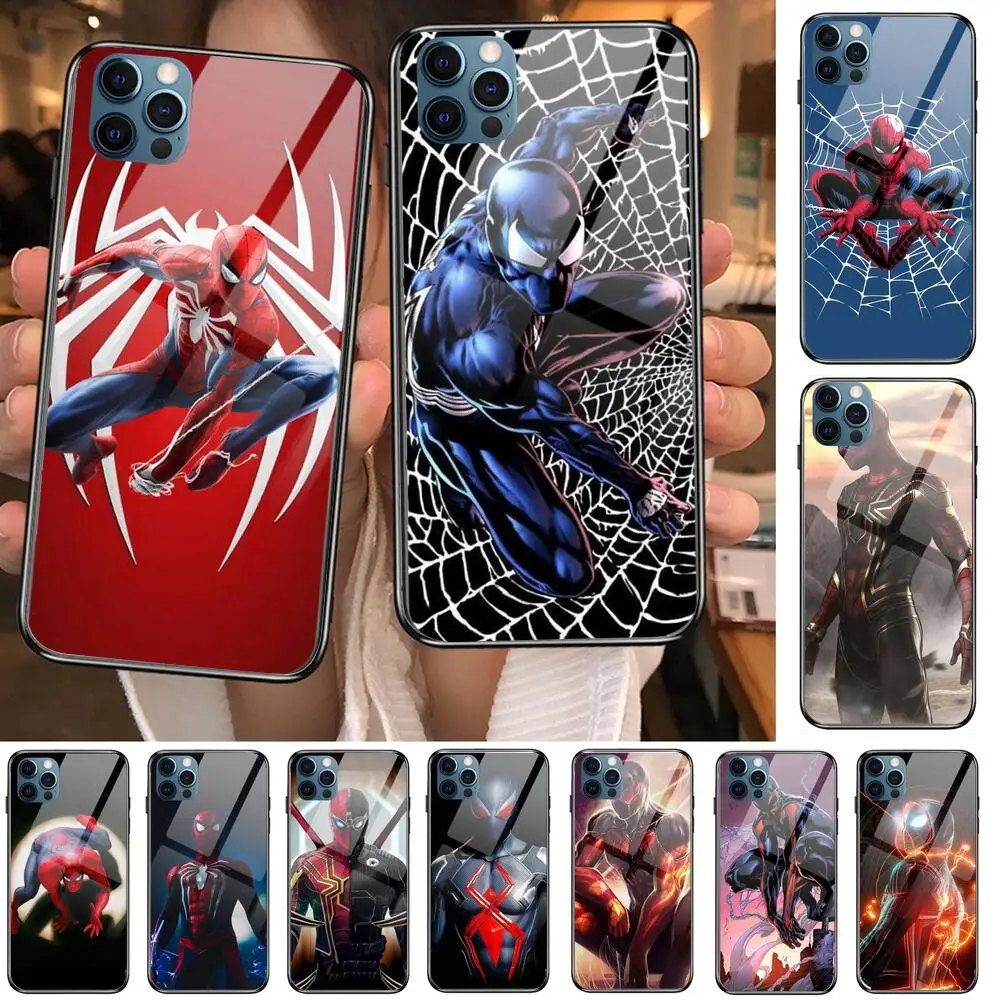 Чехлы для телефонов с героями Marvel Человек-паук аниме чехол iphone 11 Pro Max Чехол 12 8 7 6 S