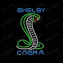 Шелби Кобра египетская змея неоновая вывеска на заказ ручной работы из настоящего стекла трубка бар KTV магазин мотель украшения дисплей неоновые вывески 2" X 24"
