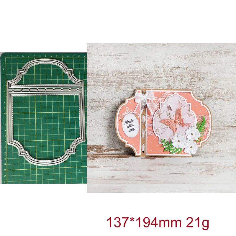 

Large Loose-leaf Book Stand Frame Cutting Dies DIY Mold Paper Metal Crafts for Card Making Cut Dies Embossing Die Cut Metal Dies
