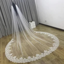 Prawdziwe zdjęcia 2020 nowy ślub Cape Veil biały Ivory Bridal ramię welon Tulle długa peleryna płaszcz szal wykończenia akcesoria ślubne