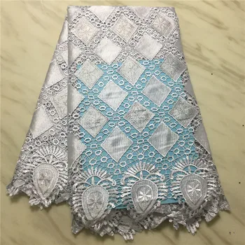 

African lace fabric 2019 high quality lace for wedding latest embroidered guipure lace with stones 5yards