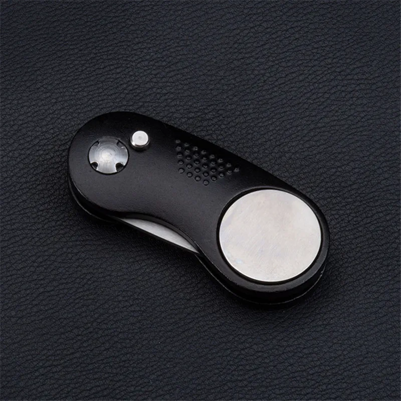 Metal Foldable Golf Divot Fork Tool with Button Magnetic Ball Marker Portable for Golf Club Golf Accessories 골프 WHStore