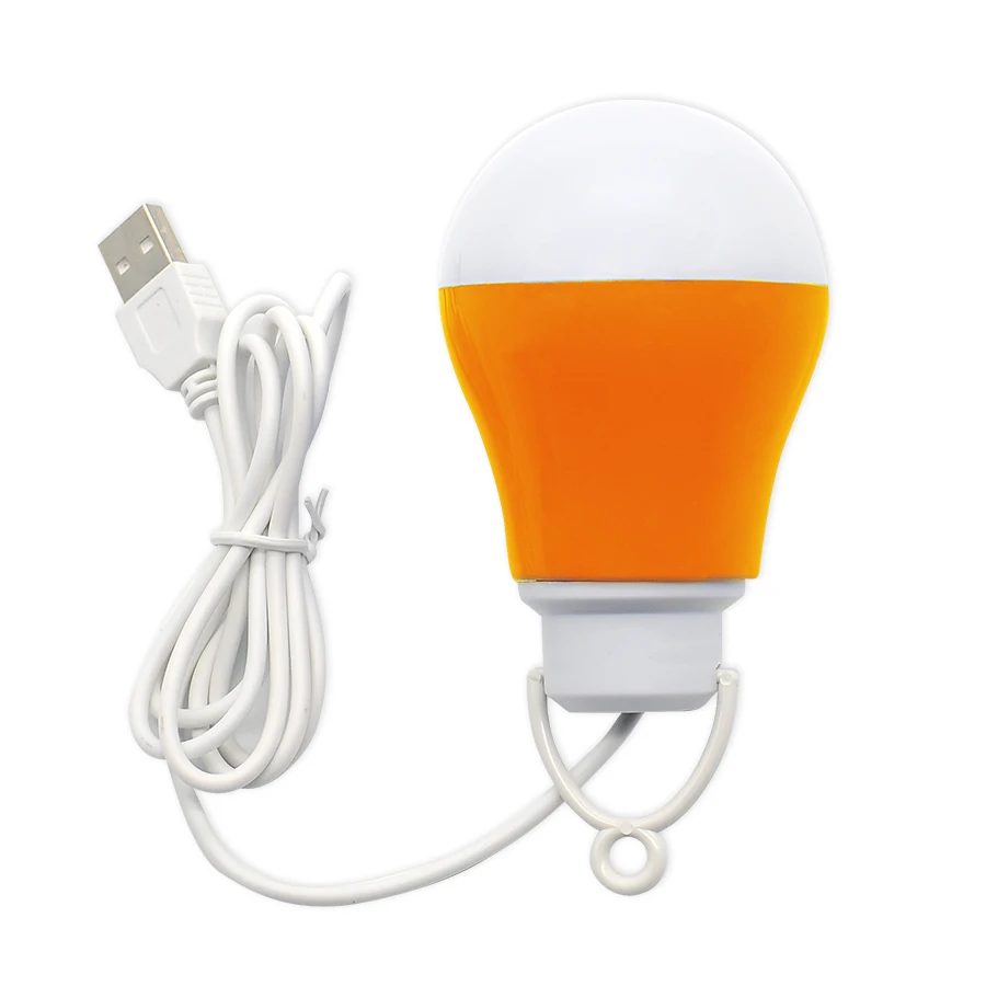 Мини Портативный USB кемпинговый светильник DC5V 5 Вт Светодиодная лампа USB светильник аварийный Ночной светильник-палатка мини портативный светодиодный цветной светильник - Мощность в ваттах: Orange