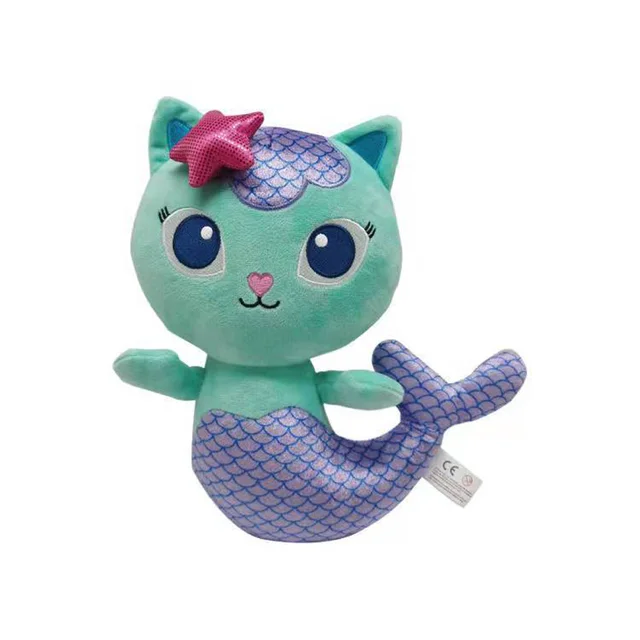 25cm Gabby Dollhouse Plush Toy Mercat Cartoon Stuffed Animals Mermaid Cat Mermaid Plushie Dolls Kids Birthday Gifts 3