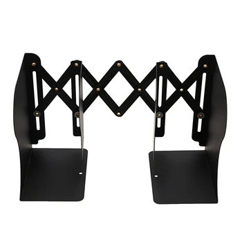 

The Free To Adjust Bookshelf Large Metal Bookend Desk Holder Stand for Books Organizer Gift Stationery